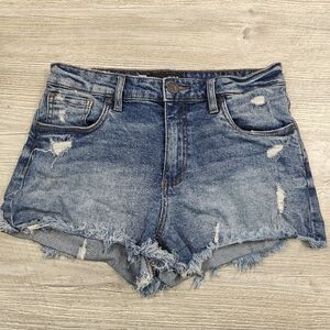 Kut from the Kloth JANE High Rise Jean Shorts Denim Shorts Size 2 distressed